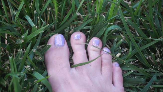 Poly Flake Glitter Summer Nails