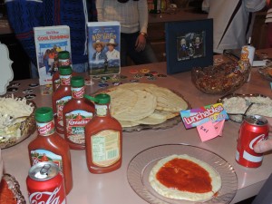 DIY Pizza Lunchables 90s party