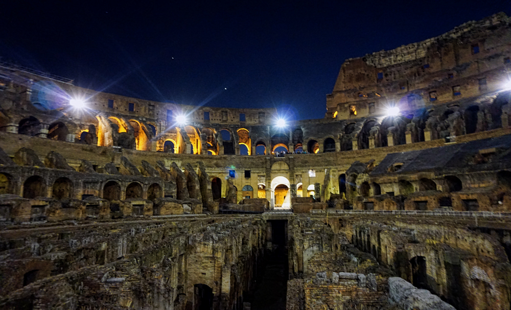 Colosseum at Night Time