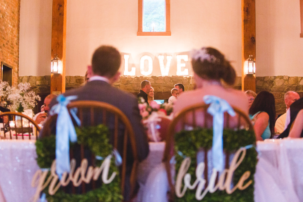 Bride and Groom chair signs