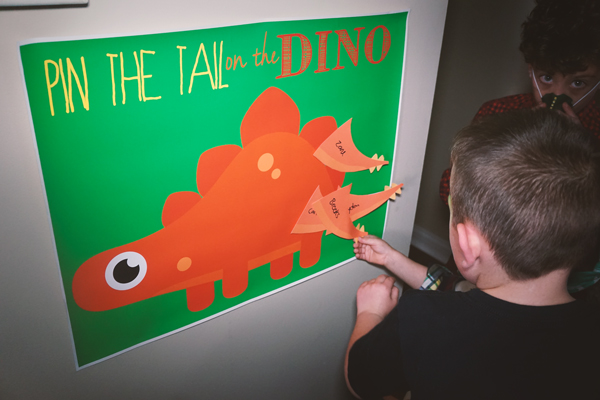 Pin the tail on the Dino