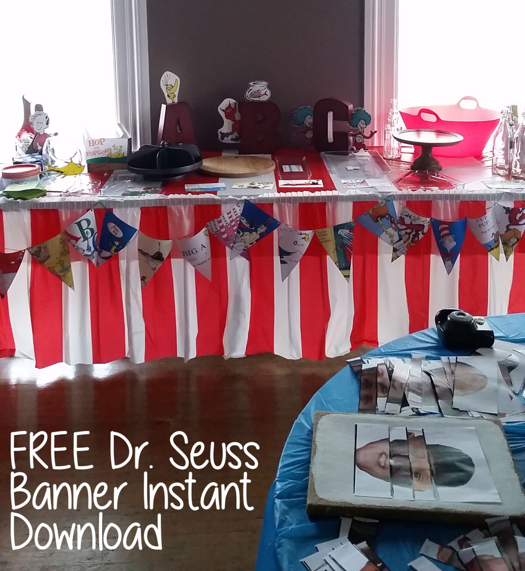 Dr. Seuss Free Banner Instant Download
